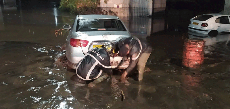  تقلبات جوية: وحدات الحماية المدنية تسجل عدة تدخلات بولايات وسط وغرب البلاد