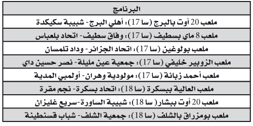 الرابطة المحترفة الأولى: جولة مليئة بالحسابات 