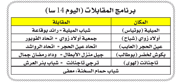 بطولة الجهوي الأول