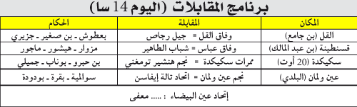 بطولة الجهوي الأول