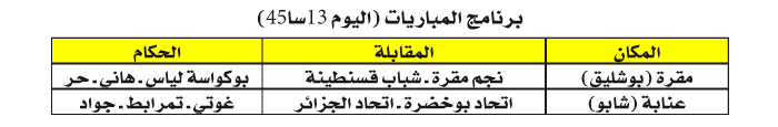 اليوم الثالث من الدور 32 من كأس الجزائر: قمة بمقرة و”الصغير” بوخضرة لإحراج سوسطارة