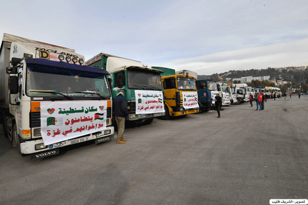 جمع أزيد من 400 طن من المساعدات الإنسانية موجهة إلى غزة